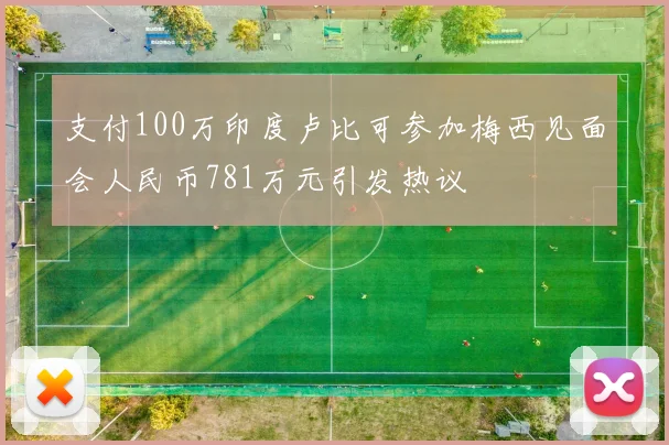 支付100万印度卢比可参加梅西见面会人民币781万元引发热议